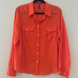 Lauren Ralph Lauren Shirt Orange size XL